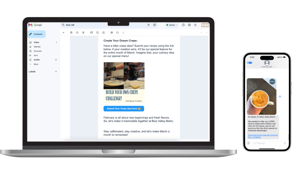 Personalized Email and SMS marketing